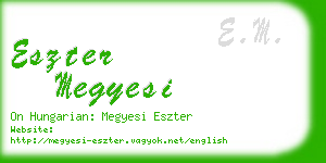 eszter megyesi business card